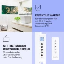 Wonderwall Air Art Smart Infrarotheizung Wirbel 120x60cm 700W -Haushaltsgeräte Rabatte 10037906 de 0004 logo