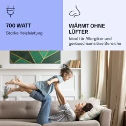 Wonderwall Air Art Smart Infrarotheizung Grüne Linie 120x60cm 700W -Haushaltsgeräte Rabatte 10037907 de 0005 logo