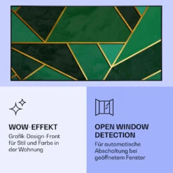 Wonderwall Air Art Smart Infrarotheizung Grüne Linie 120x60cm 700W -Haushaltsgeräte Rabatte 10037907 de 0006 logo