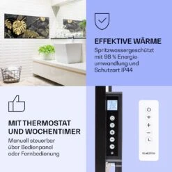 Wonderwall Air Art Smart Infrarotheizung Schwarzes Blatt 120x60cm 700W -Haushaltsgeräte Rabatte 10037921 de 0004 logo