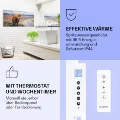 Wonderwall Air Art Smart Infrarotheizung Kuh 120x60cm 700W -Haushaltsgeräte Rabatte 10037924 de 0004 logo