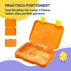 Schmatzfatz Junior Lunchbox 6 Fächer 21,3 X 15 X 4,5 Cm (BxHxT) -Haushaltsgeräte Rabatte 10037943 de 0004 usp
