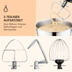 Bella Mini Rührmaschine 1200 W 6 Stufen 4 Liter Edelstahl Pulsfunktion -Haushaltsgeräte Rabatte 10037980 de 0005 logo