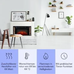 Villarrica Elektrokamin 1900 W LED-Technik Wandeinbau Fernbedienung 9 Villarrica Elektrokamin 1900 W LED-Technik Wandeinbau Fernbedienung -Haushaltsgeräte Rabatte 10038007 de 0003 usp