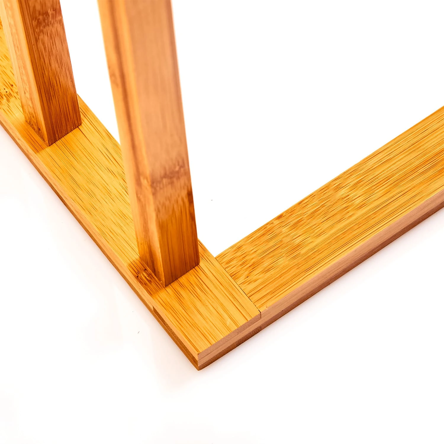 Handtuchhalter 3-fache Handtuchstange 55x100x24 Cm Treppenoptik Bambus 6 Handtuchhalter 3-fache Handtuchstange 55x100x24 Cm Treppenoptik Bambus – Bild 6