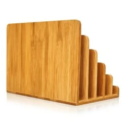 Briefablage Mit 5 Fächern DIN A4 25x17,5x16cm Stehend / Liegend Bambus -Haushaltsgeräte Rabatte 10038067 yy 0005 logo