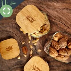 Eckiges Glas Mit Bambusdeckel Luftdicht Silikonring 10 X 25 X 10 Cm -Haushaltsgeräte Rabatte 10038076 yy 0006 logo