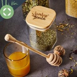 Eckiges Glas Mit Bambusdeckel Luftdicht Silikonring 6 X 15 Cm 300 Ml -Haushaltsgeräte Rabatte 10038114 yy 0006 logo