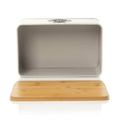 Stigby 2-in-1 Brotkasten Mit Schneidebrett Metallblech Bambus -Haushaltsgeräte Rabatte 10038121 yy 0006 logo