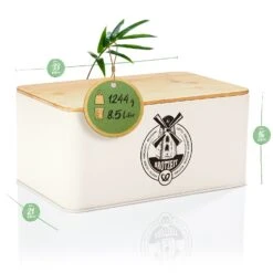 Stigby 2-in-1 Brotkasten Mit Schneidebrett Metallblech Bambus -Haushaltsgeräte Rabatte 10038121 yy 0007 logo