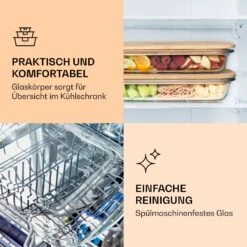 Aufschnittbox Mit Deckel 1,6 Liter 2er Set Glas Bambus Hitzebeständig -Haushaltsgeräte Rabatte 10038231 de 0004 logo