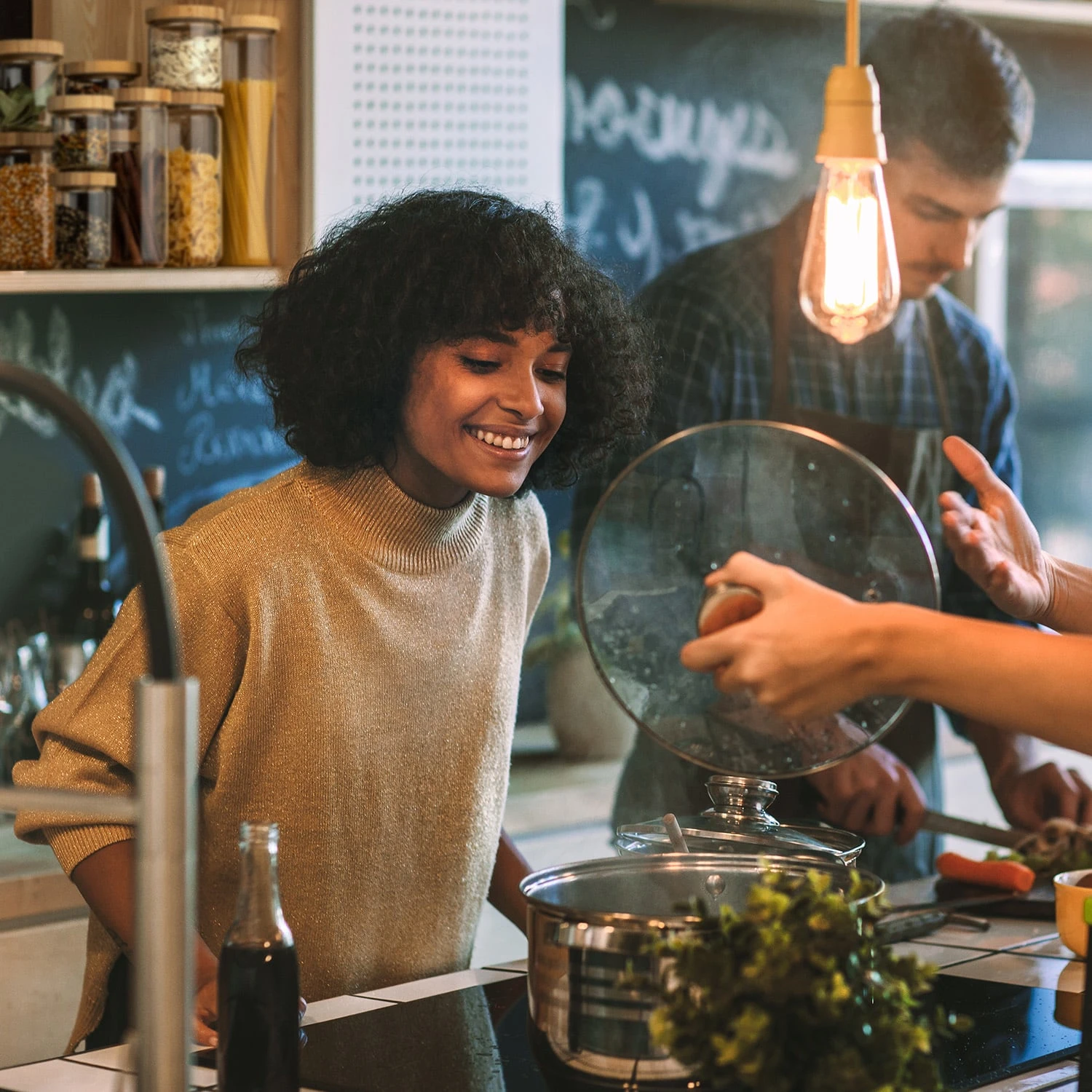 Stapelglas Mit Bambusdeckel 1700 Ml Stapelbar Luftdicht 2 Stapelglas Mit Bambusdeckel 1700 Ml Stapelbar Luftdicht – Bild 2