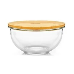 Salatschüssel 465 Ml Bambusdeckel Verschließbar BPA-frei Größe XS