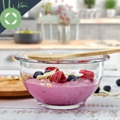 Salatschüssel 465 Ml Bambusdeckel Verschließbar BPA-frei Größe XS -Haushaltsgeräte Rabatte 10038273 yy 0007 logo