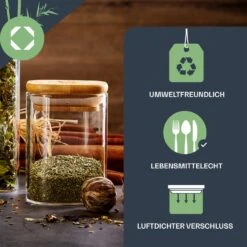 Eckige Gläser Bambusdeckel 10 Stück Je 150 Ml Luftdicht -Haushaltsgeräte Rabatte 10038300 de 0003 logo