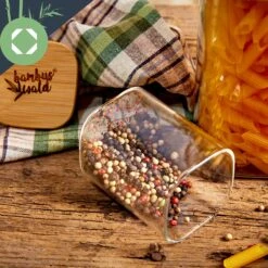 Eckige Gläser Bambusdeckel 10 Stück Je 150 Ml Luftdicht -Haushaltsgeräte Rabatte 10038300 yy 0007 logo