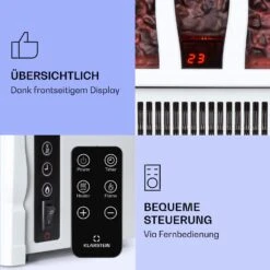 Kamini FXL 2G Elektrischer Kamin Kamineinsatz 1800 W LED-3D-Flammenillusion -Haushaltsgeräte Rabatte 10038367 de 0003 logo