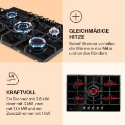 Victoria 5 Gaskochfeld 5-flammig Sabaf-Brenner Glaskeramik Retro-Look 10 Victoria 5 Gaskochfeld 5-flammig Sabaf-Brenner Glaskeramik Retro-Look -Haushaltsgeräte Rabatte 10038376 de 0003 logo