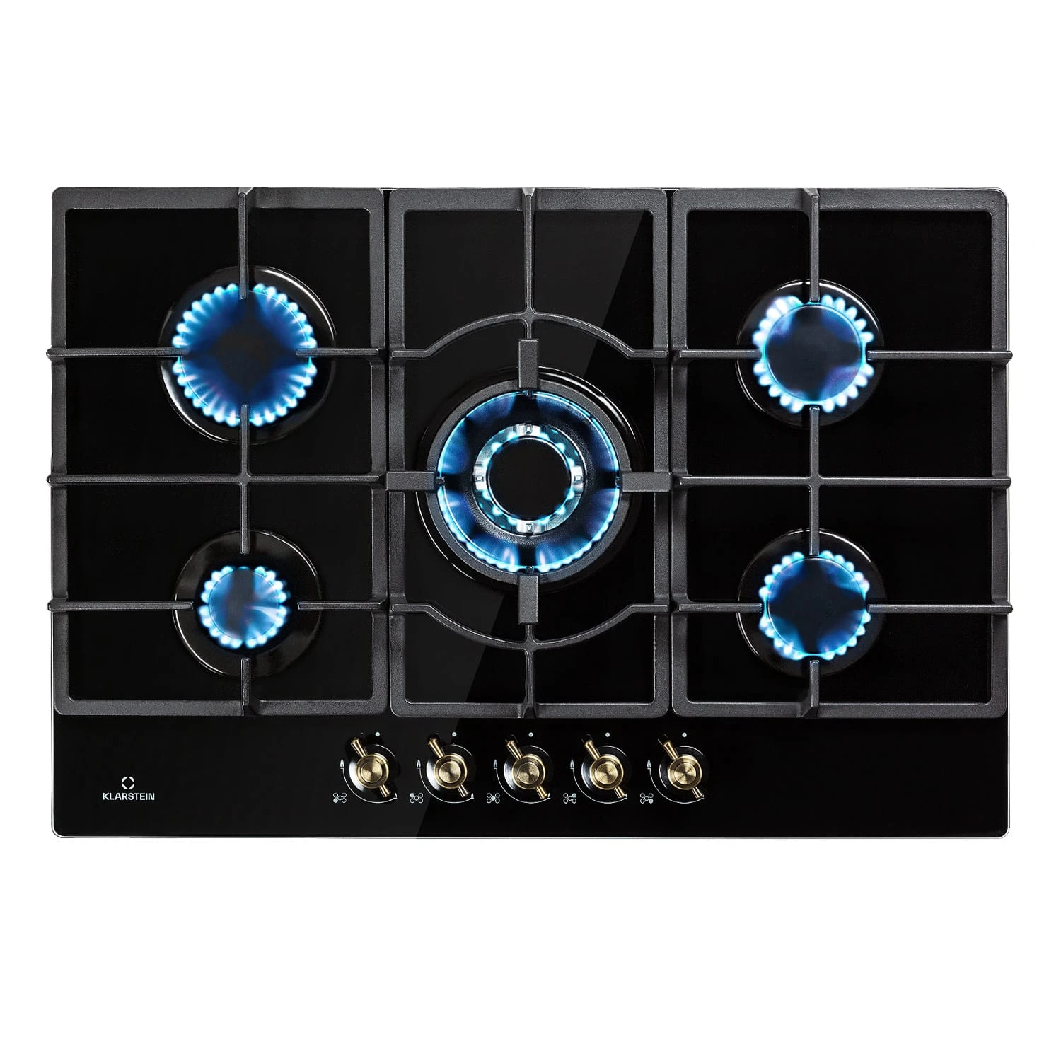 Victoria 5 Gaskochfeld 5-flammig Sabaf-Brenner Glaskeramik Retro-Look 1 Victoria 5 Gaskochfeld 5-flammig Sabaf-Brenner Glaskeramik Retro-Look