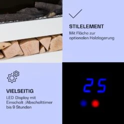 Studio Light & Fire 3 Smart Kamin 1000/2000W MDF WiFi-Steuerung 11 Studio Light & Fire 3 Smart Kamin 1000/2000W MDF WiFi-Steuerung -Haushaltsgeräte Rabatte 10038383 de 0004 logo