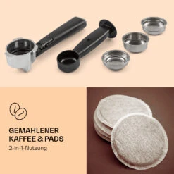 Pausa Espressomaker 1350 Watt 20 Bar Druck Wassertank: 1,4 Liter Edelstahl 10 Pausa Espressomaker 1350 Watt 20 Bar Druck Wassertank: 1,4 Liter Edelstahl -Haushaltsgeräte Rabatte 10038393 de 0003 logo