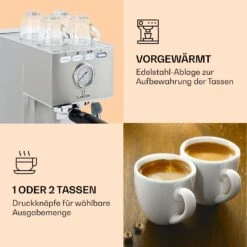Pausa Espressomaker 1350 Watt 20 Bar Druck Wassertank: 1,4 Liter Edelstahl 11 Pausa Espressomaker 1350 Watt 20 Bar Druck Wassertank: 1,4 Liter Edelstahl -Haushaltsgeräte Rabatte 10038393 de 0004 logo