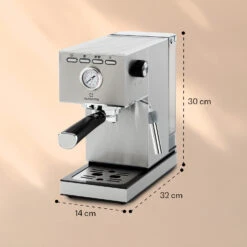 Pausa Espressomaker 1350 Watt 20 Bar Druck Wassertank: 1,4 Liter Edelstahl 15 Pausa Espressomaker 1350 Watt 20 Bar Druck Wassertank: 1,4 Liter Edelstahl -Haushaltsgeräte Rabatte 10038393 yy 0008 logo
