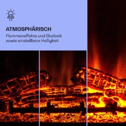 Studio 5 Arc Elektrokamin 1800 W LED-Flammen Heizlüfter Fernbedienung -Haushaltsgeräte Rabatte 10038401 de 0004 logo