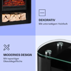 Studio 5 Arc Elektrokamin 1800 W LED-Flammen Heizlüfter Fernbedienung -Haushaltsgeräte Rabatte 10038401 de 0005 logo