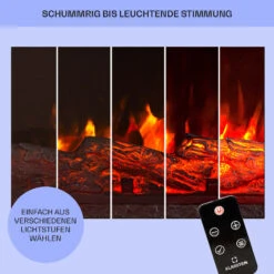 Studio 5 Arc Elektrokamin 1800 W LED-Flammen Heizlüfter Fernbedienung -Haushaltsgeräte Rabatte 10038401 de 0008 usp