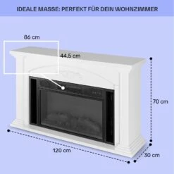 Saint Helens Elektrokamin 1900 W LED-Technik Fernbedienung -Haushaltsgeräte Rabatte 10038615 de 0005 usp