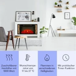 Studio Loft 2 Elektrokamin 1900 W LED-Technik Fernbedienung 9 Studio Loft 2 Elektrokamin 1900 W LED-Technik Fernbedienung -Haushaltsgeräte Rabatte 10038617 de 0003 usp