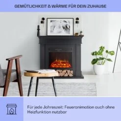 Las Pilas Elektrokamin Heizlüfter 900/1800W Wochentimer Fernbedienung -Haushaltsgeräte Rabatte 10038630 de 0004 usp