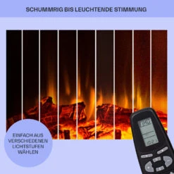 Las Pilas Elektrokamin Heizlüfter 900/1800W Wochentimer Fernbedienung -Haushaltsgeräte Rabatte 10038630 de 0007 usp