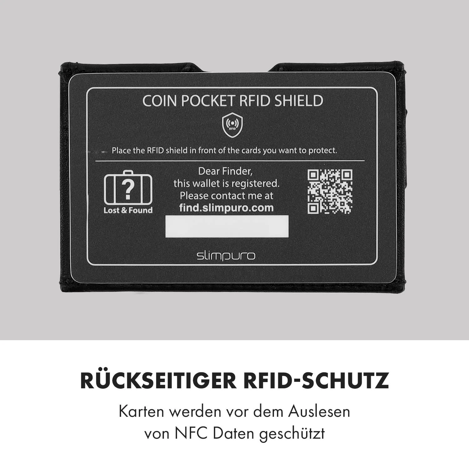Coin Pocket Mit RFID-Schutzkarte Für ZNAP Slim Wallets 8 Und 12 Druckknopf 5 Coin Pocket Mit RFID-Schutzkarte Für ZNAP Slim Wallets 8 Und 12 Druckknopf – Bild 5