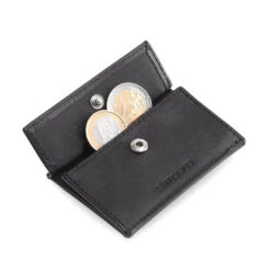 Coin Pocket Mit RFID-Schutzkarte Für ZNAP Slim Wallets 8 Und 12 Druckknopf