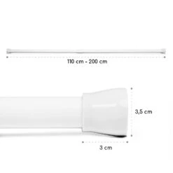 Stamina L Teleskopstange Duschvorhang 110-200cm Rutschfest -Haushaltsgeräte Rabatte 10038714 yy 0007 logo