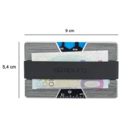 NANO Slim Wallet Geldbörse Extra-flach 12 Karten Münzfach Aluminium -Haushaltsgeräte Rabatte 10038720 yy 0008 logo
