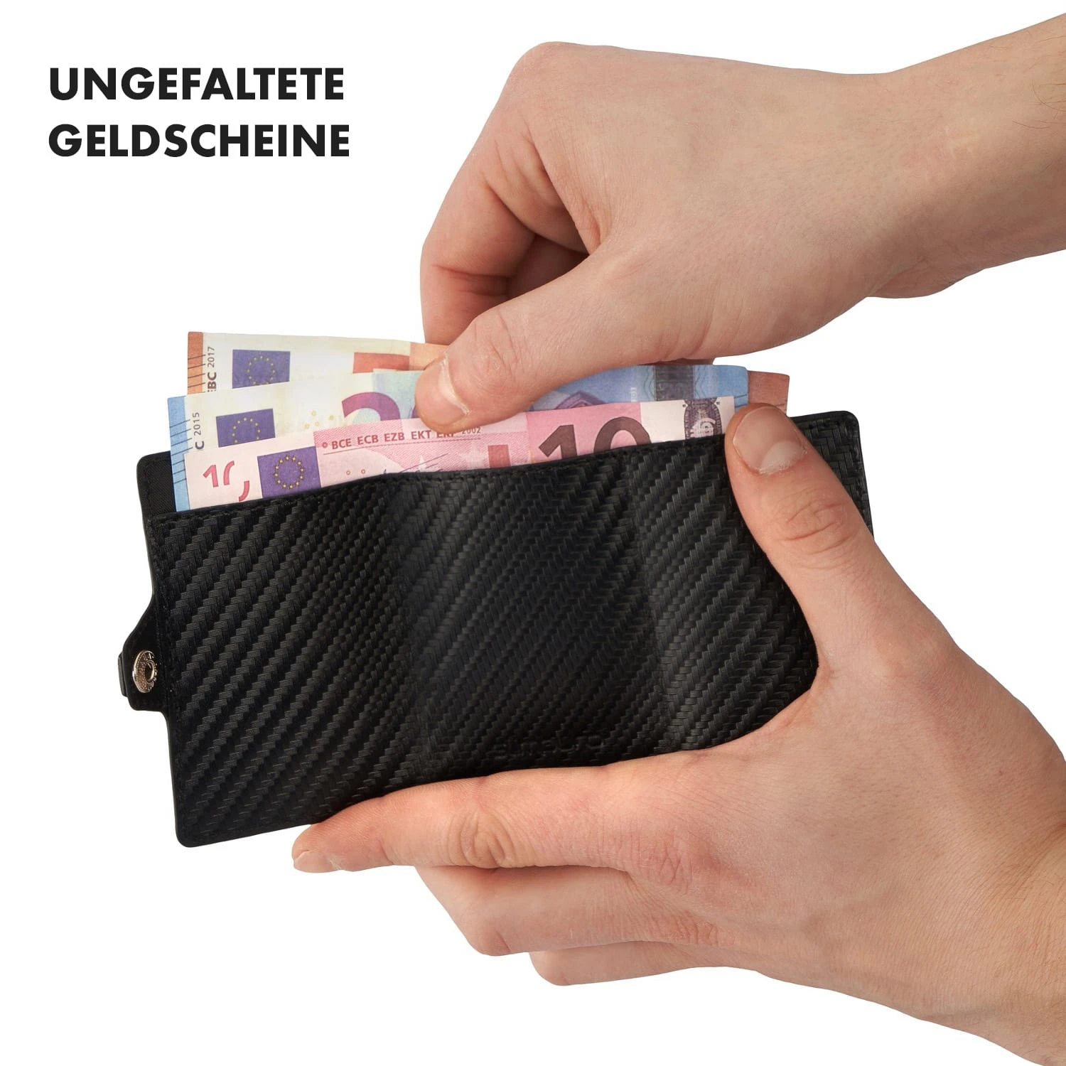 ZNAP Slim Wallet 12 Karten Münzfach 8 X 1,8 X 6 Cm (BxHxT) RFID-Schutz 4 ZNAP Slim Wallet 12 Karten Münzfach 8 X 1,8 X 6 Cm (BxHxT) RFID-Schutz – Bild 4