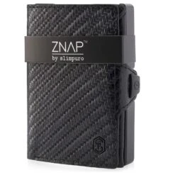 ZNAP Slim Wallet 12 Karten Münzfach 8 X 1,8 X 6 Cm (BxHxT) RFID-Schutz