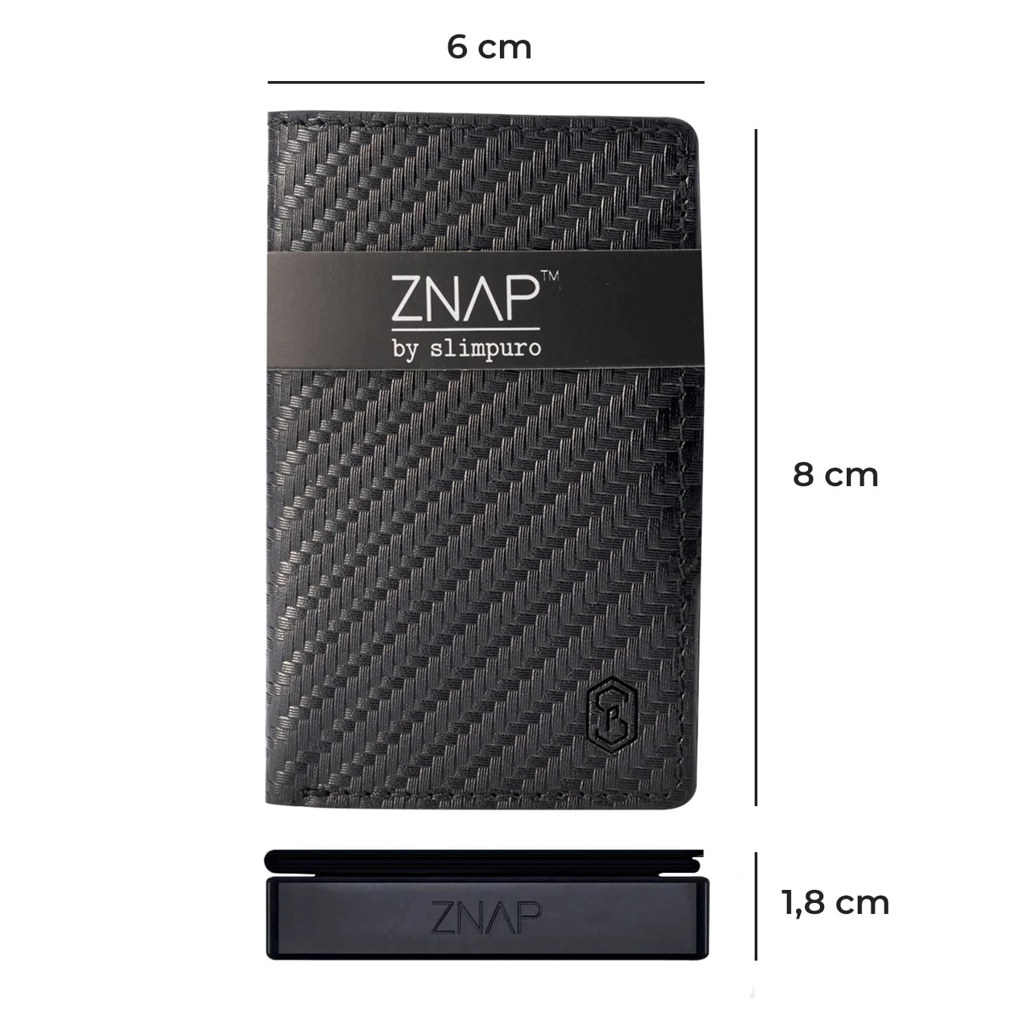 ZNAP Slim Wallet 12 Karten Münzfach 8 X 1,8 X 6 Cm (BxHxT) RFID-Schutz 8 ZNAP Slim Wallet 12 Karten Münzfach 8 X 1,8 X 6 Cm (BxHxT) RFID-Schutz – Bild 8