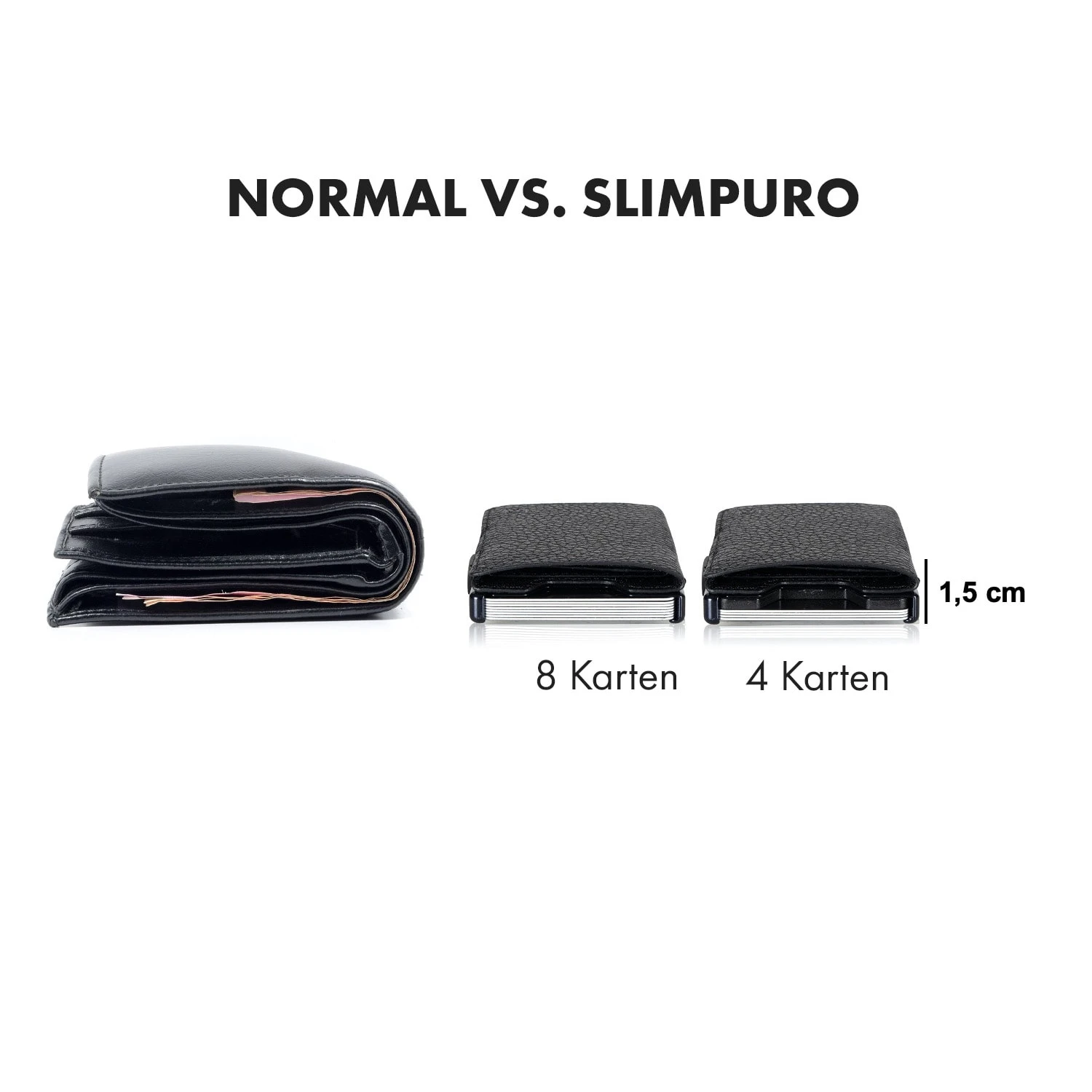 ZNAP Slim Wallet 8 Karten Münzfach 8 X 1,5 X 6 Cm (BxHxT) RFID-Schutz 6 ZNAP Slim Wallet 8 Karten Münzfach 8 X 1,5 X 6 Cm (BxHxT) RFID-Schutz – Bild 6