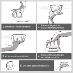 Magnetic Mount Magnethalterung Für Rauchmelder Ab 7 Cm Ø Selbstklebend -Haushaltsgeräte Rabatte 10038810 de 0005 logo
