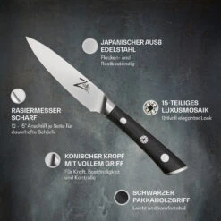 Razor-Edge Serie 4" Schälmesser 59 HRC Edelstahl -Haushaltsgeräte Rabatte 10039044 de 0002 logo