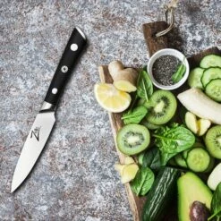 Razor-Edge Serie 4" Schälmesser 59 HRC Edelstahl -Haushaltsgeräte Rabatte 10039044 yy 0004 logo