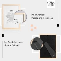 Edinburgh Bilderrahmen Rechteckig A4 28,8 X 20 Cm Fotos Passepartout Echtholz -Haushaltsgeräte Rabatte 10039277 de 0004 usp