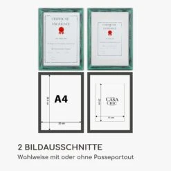 Lancaster Bilderrahmen Rechteckig DIN A4 Fotos Passepartout Holz -Haushaltsgeräte Rabatte 10039312 de 0007 logo