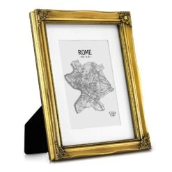 Regent Bilderrahmen Rechteckig A4 Fotos Passepartout Glas Rokoko