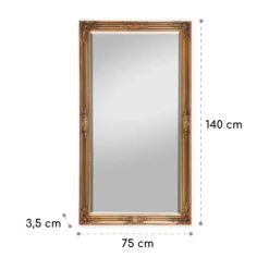 Wembley Wandspiegel Echtholz Rechteckig 140 X 75 Cm -Haushaltsgeräte Rabatte 10039384 yy 0006 logo
