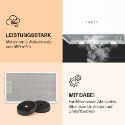 Monumenta Wandabzugshaube Aluminium 559m³/h LED EEK B -Haushaltsgeräte Rabatte 10039395 de 0003 logo